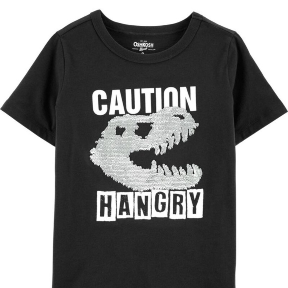 Oshkosh Flip Sequin Dinosaur Tee Short Sleeve - Picture 11 of 11